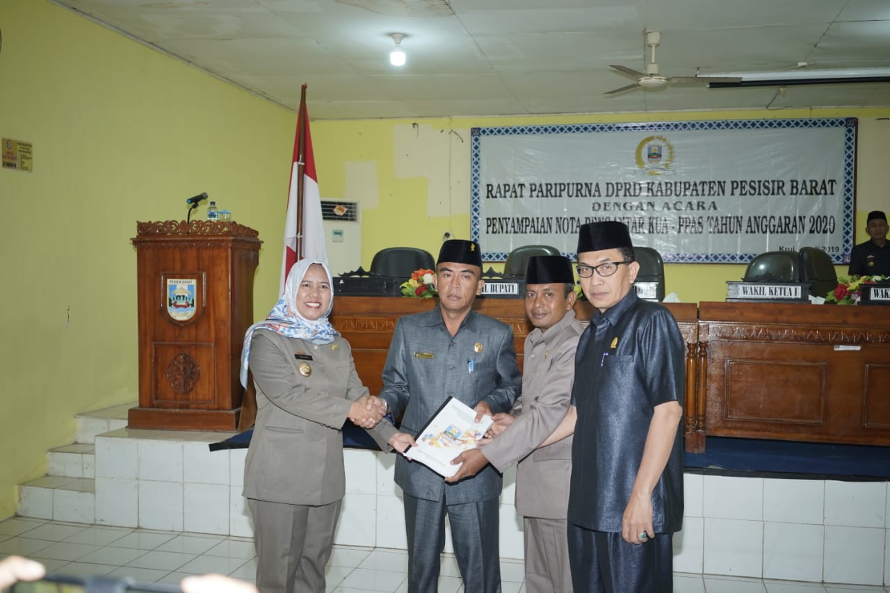 Paripurna Penyampaian Nota Pengantar KUA-PPAS APBD 2020