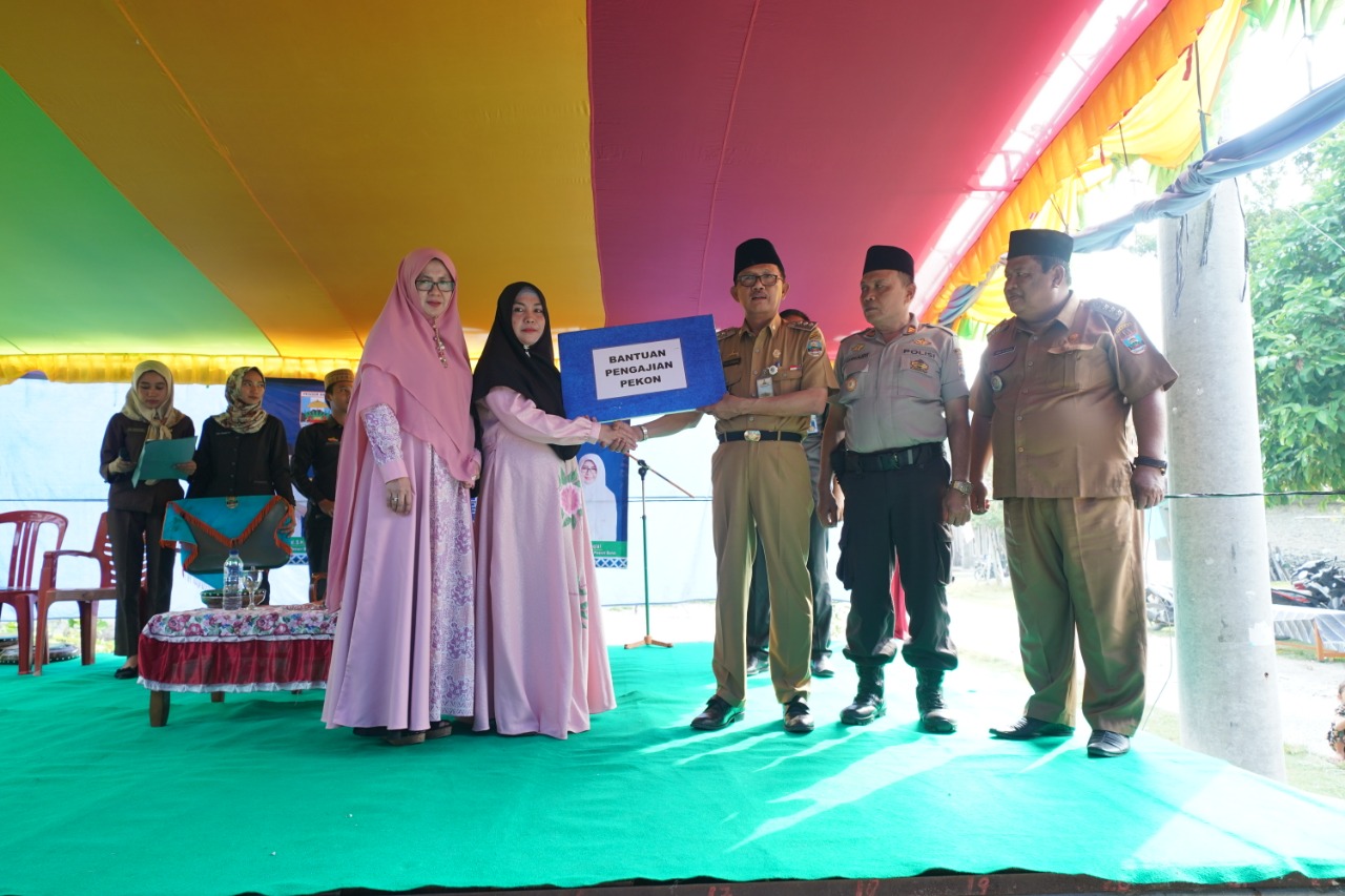 Pengajian rutin BKMT di masjid Al-Mujahidin Pekon Parda Haga Kecamatan Lemong